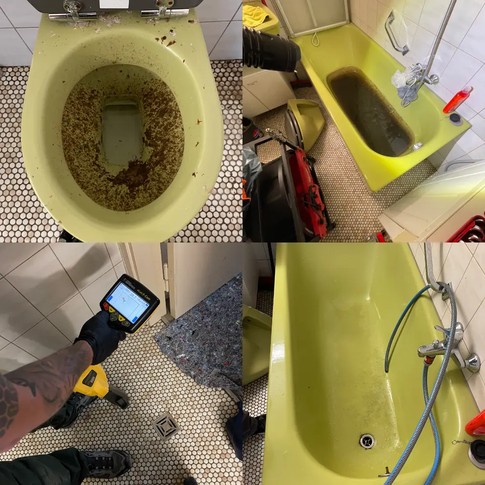 Verstopfte Toilette und Badewanne – ein typischer Fall für den Notdienst